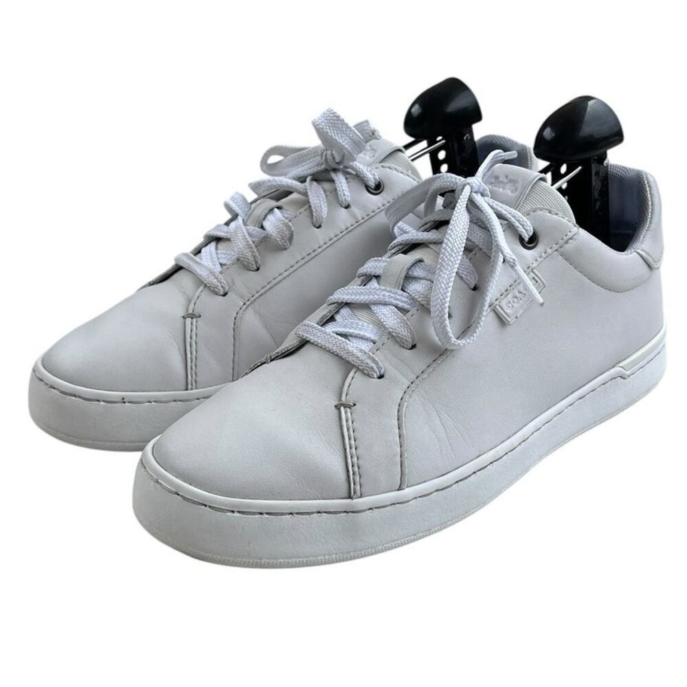 Coach Lowline CN577-100 Leather Athletic Sneaker 7.5D White Running